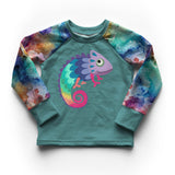 Rainbow Chameleon - DTF Transfer/Iron On or Heat Press
