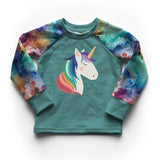 Rainbow Sleepy Unicorn - DTF Transfer/Iron On or Heat Press