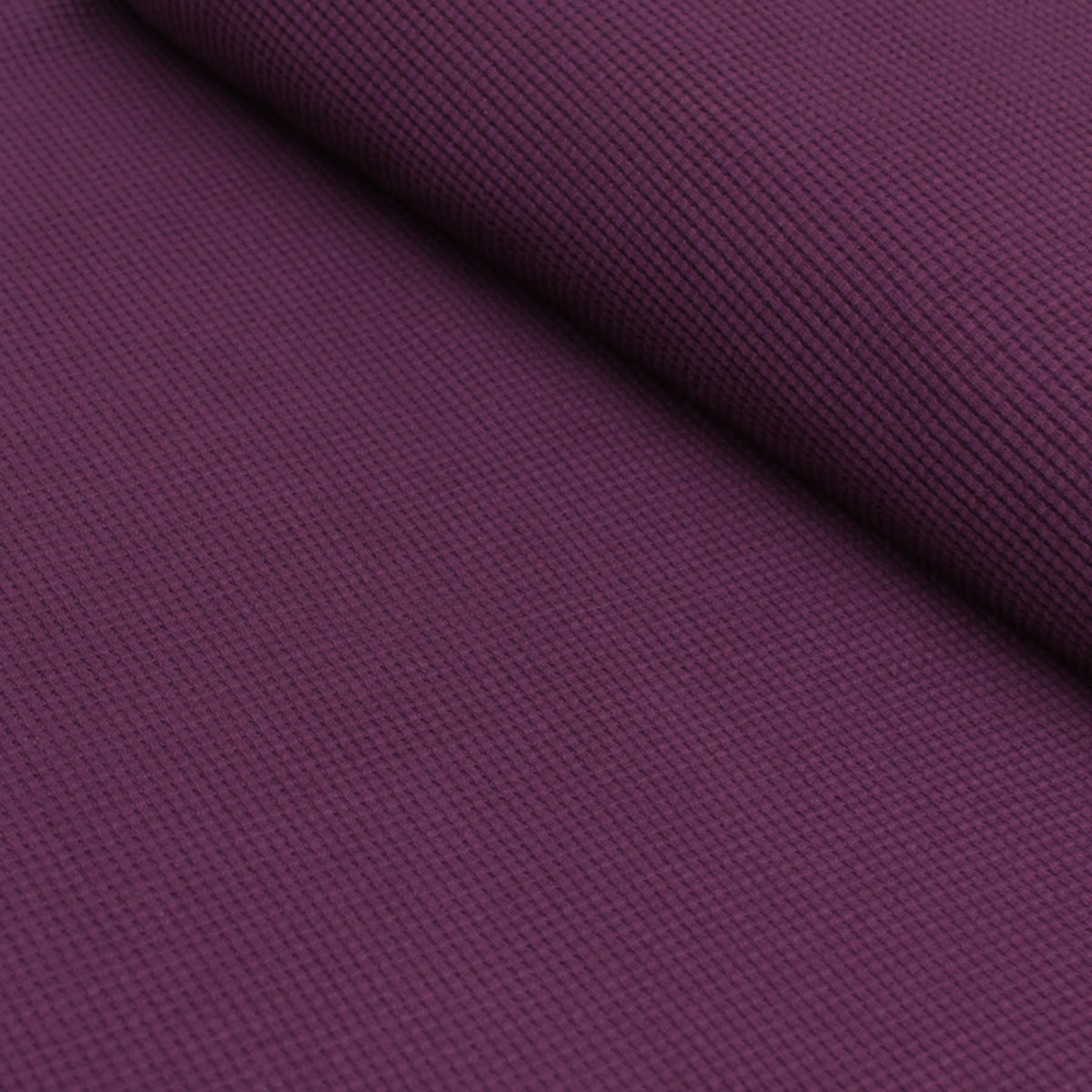 AUBERGINE - WAFFLE - Organic Cotton/Spandex Euro Knit – Wolf