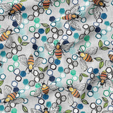 Bees - Organic Cotton/Spandex Euro Knit Jersey