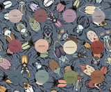Beetles - Cadet Blue - Organic Cotton/Spandex Euro Knit Jersey