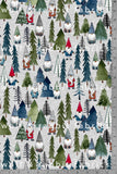 GNOME FOREST - FOG - Organic Cotton/Spandex Euro Knit Jersey