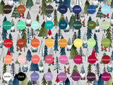 GNOME FOREST - FOG - Organic Cotton/Spandex Euro Knit Jersey