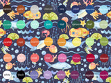 Happy Ocean - Organic Cotton/Spandex Euro Knit Jersey