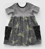 LUNA MOTH & MOON PHASE COLLECTION - GREY/BLACK - DIGITAL DESIGN FILES