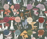 Mushroom Study - Leaf - Organic Cotton/Spandex Euro Knit Jersey