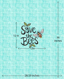PANEL - Save the Bees - Organic Cotton/Spandex Euro Knit Jersey
