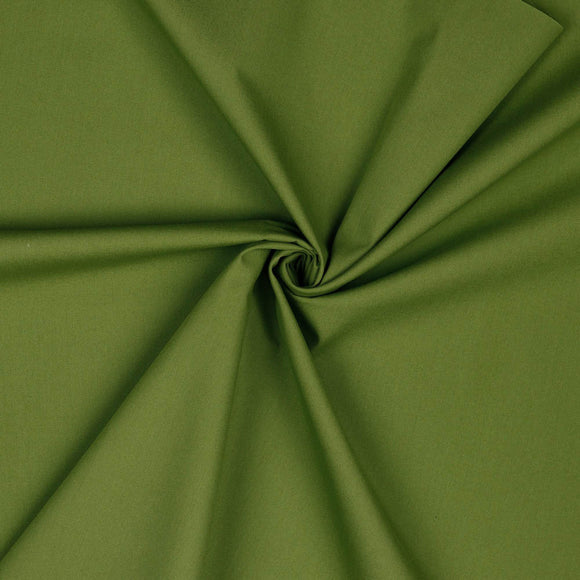 POPLIN - SOLID - Avocado - 100% Organic Cotton WOVEN Fabric