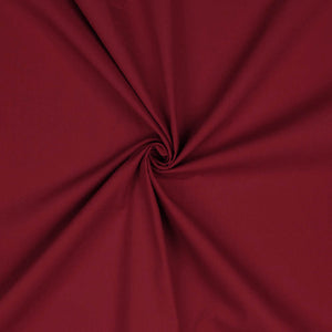 POPLIN - SOLID - Red - 100% Organic Cotton WOVEN Fabric