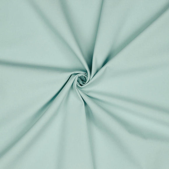 POPLIN - SOLID - Mint - 100% Organic Cotton WOVEN Fabric