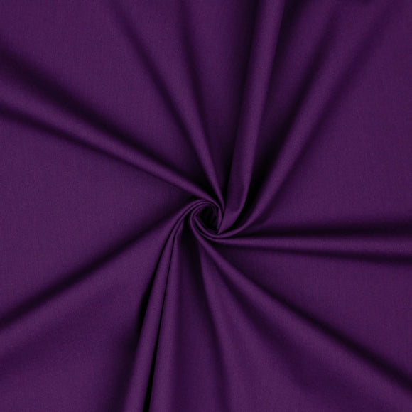 POPLIN - SOLID - Violet - 100% Organic Cotton WOVEN Fabric