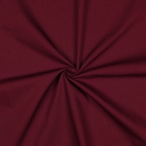 POPLIN - SOLID - Wine - 100% Organic Cotton WOVEN Fabric