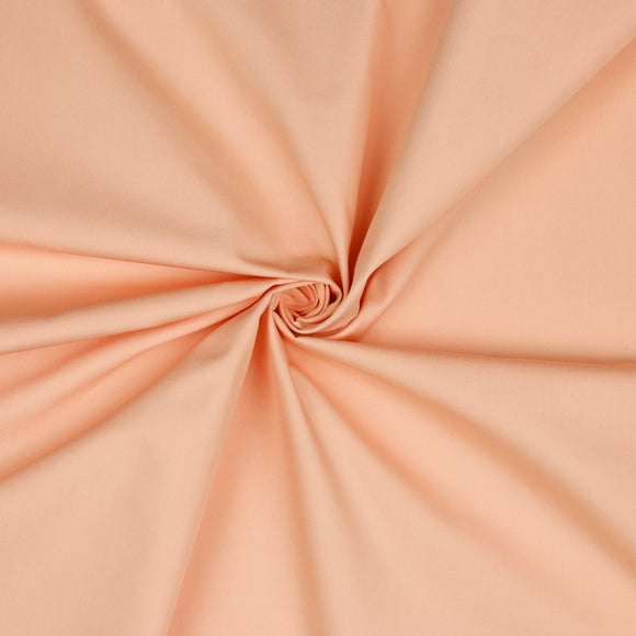 POPLIN - SOLID - Peach - 100% Organic Cotton WOVEN Fabric