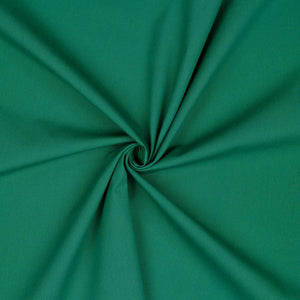 POPLIN - SOLID - Emerald - 100% Organic Cotton WOVEN Fabric