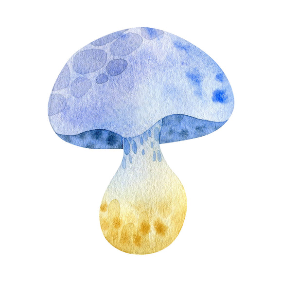 Blue Mushroom - DTF Transfer/Iron On or Heat Press