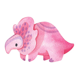 Dino - Pink Ceratops - DTF Transfer/Iron On or Heat Press