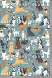 Dogs - Ocean - Organic Cotton/Spandex FRENCH TERRY