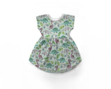 Happy Dinos - Mint - Organic Cotton/Spandex Euro Knit Jersey