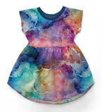 Rainbow Ice Dye - Organic Cotton/Spandex Euro Knit Jersey