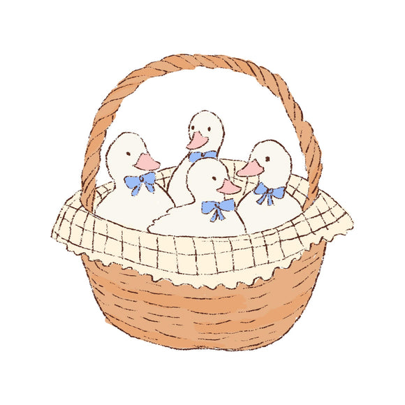 Duck Basket - DTF Transfer/Iron On or Heat Press