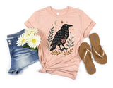 Folk Raven Floral - DTF Transfer/Iron On or Heat Press