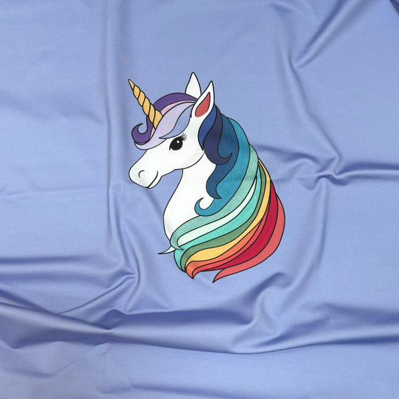 PANEL - Retro Unicorn - RECYCLED Swim Fabric