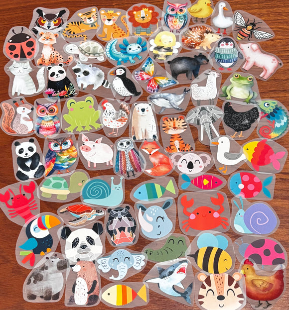 MINI TRANSFER BUNDLE -All Animals - DTF Transfer/Iron On or Heat Press