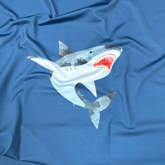 PANEL - Shark - RECYCLED Swim Fabric