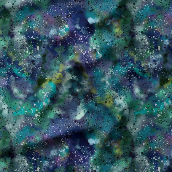 Galaxy Tie Dye - IMPERFECT PRINTING - Organic Cotton/Spandex Euro Knit Jersey