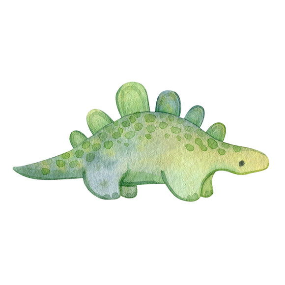 Green Stegosaurus - DTF Transfer/Iron On or Heat Press