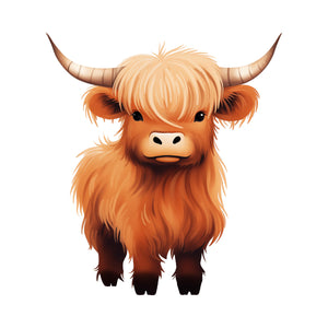 Highland Cow - DTF Transfer/Iron On or Heat Press