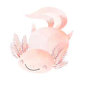 Axolotl - Pale Pink - DTF Transfer/Iron On or Heat Press
