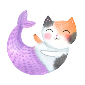 Purrmaid - Calico - DTF Transfer/Iron On or Heat Press