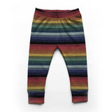 Rich Rainbow Stripe - Organic Cotton/Spandex FRENCH TERRY