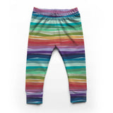 Wavy Rainbow Stripes - Organic Cotton/Spandex Euro Knit Jersey