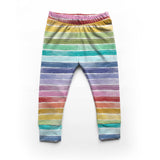 Wide Rainbow Stripes - Organic Cotton/Spandex Euro Knit Jersey