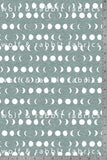 Moon Phases - Ocean - Organic Cotton/Spandex FRENCH TERRY