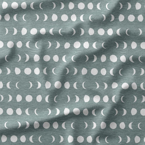 Moon Phases - Ocean - Organic Cotton/Spandex FRENCH TERRY