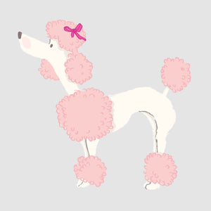 Poodle - Pink - DTF Transfer/Iron On or Heat Press