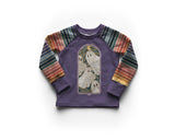 Stained Glass Stripes - Organic Cotton/Spandex Euro Knit Jersey