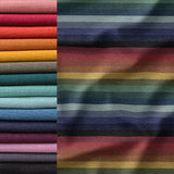 Rich Rainbow Stripe - Organic Cotton/Spandex FRENCH TERRY