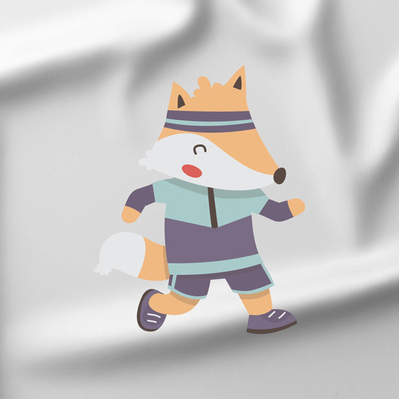Running Fox - DTF Transfer/Iron On or Heat Press
