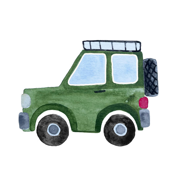 Green SUV - DTF Transfer/Iron On or Heat Press