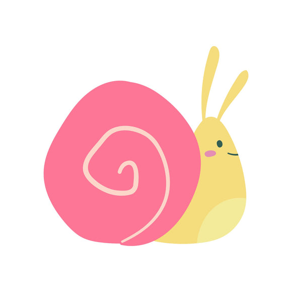 Snail - Pink - DTF Transfer/Iron On or Heat Press