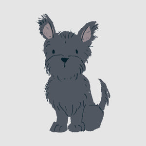 Terrier - Black - DTF Transfer/Iron On or Heat Press