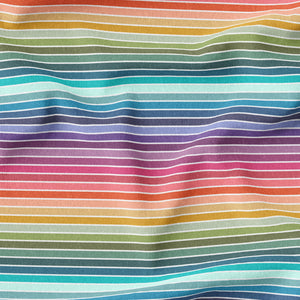 Ultimate Rainbow Stripes - Organic Cotton/Spandex Euro Knit Jersey