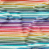 Ultimate Rainbow Stripes - Organic Cotton/Spandex Euro Knit Jersey