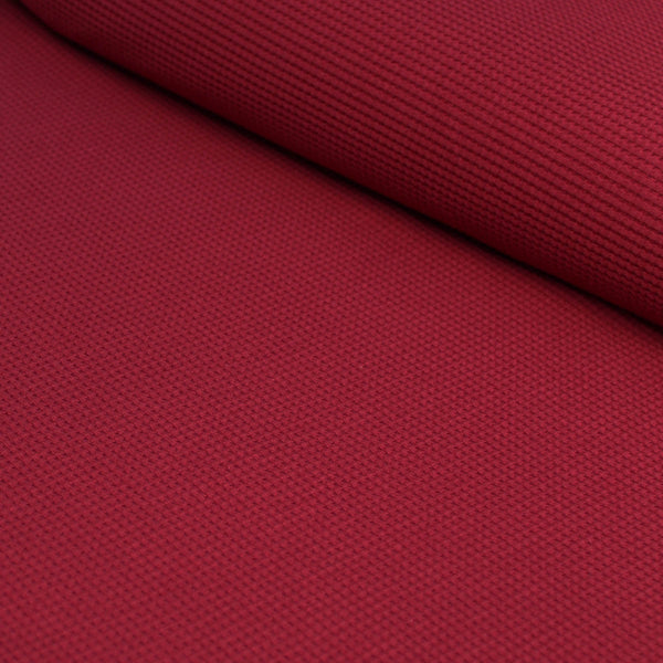 BORDEAUX - WAFFLE - Organic Cotton/Spandex Euro Knit – Wolf