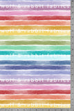 Wide Rainbow Stripes - Organic Cotton/Spandex Euro Knit Jersey