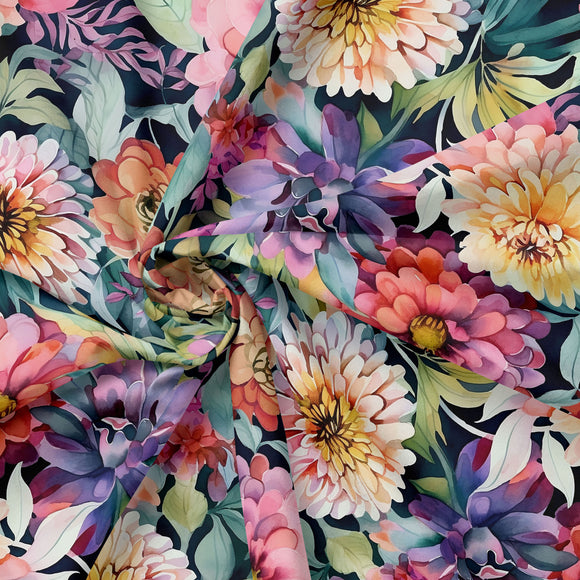 Zinnias - RECYCLED Swim Fabric